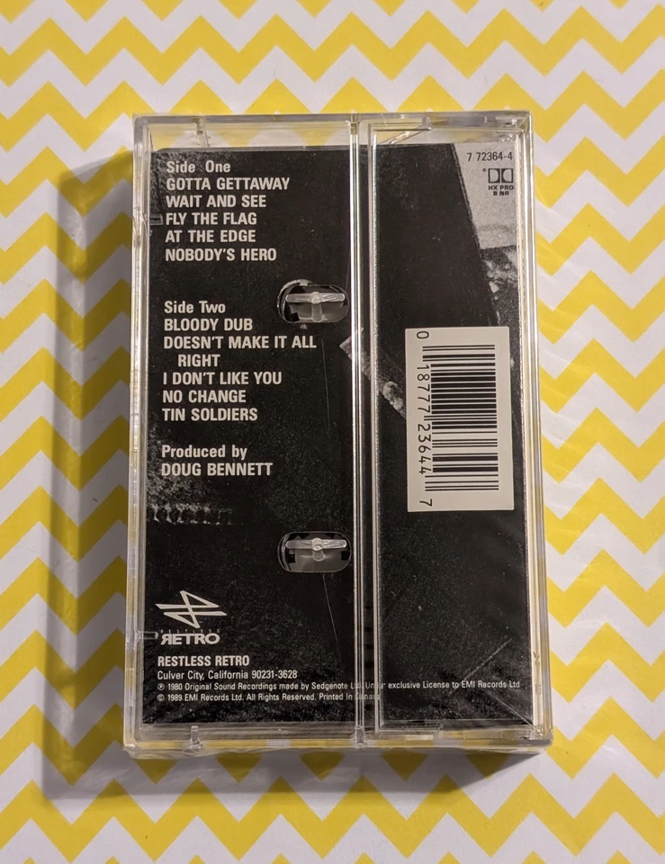 Stiff Little Fingers - Nobody's Heroes (1989 Cassette) Restless Retro - Sealed  Foto 2 de 4
