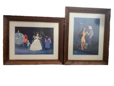 Disney Cinderella Pocahontas Exclusive Commemorative Lithograph 1995 Framed (2)