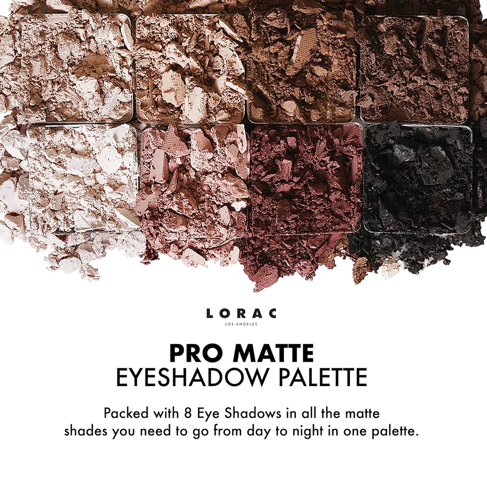 LORAC PRO Matte & Shimmer Eyeshadow Palette, Metallic High Pigmented, Mirror Com - Image 3 of 4