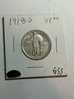 1918-D 25c Standing Liberty Quarter XF Tough Date