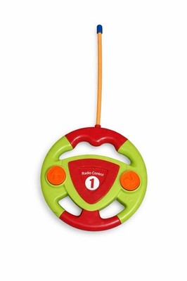 Radio Control Steering Wheel Learning Toy Red Green Blue Orange Motor Skills