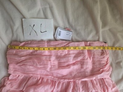 light pink bandeau dress Melva | Light PINK Bandeau Maxi Dress