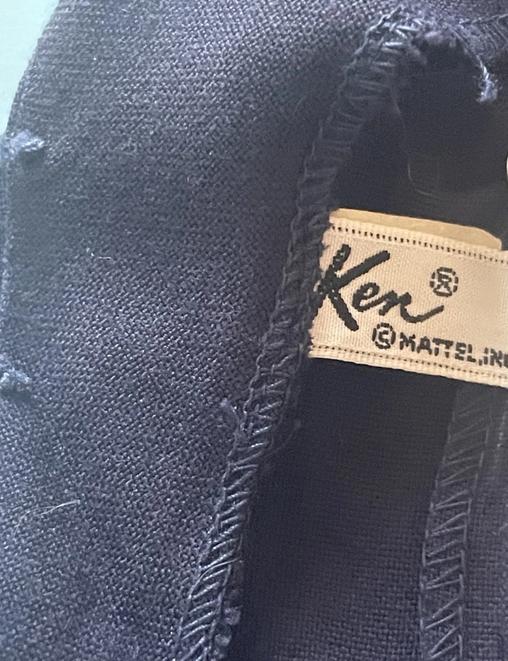 VINTAGE 1960'S MATTEL BARBIE KEN PILOT JACKET PANTS FLIGHT LOG #0779 Incomplete - Image 2 of 2