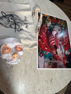 Guillermo Del Toro  Frankenstein  Merch Bundle   Popcorn Bucket, Tote, Poster