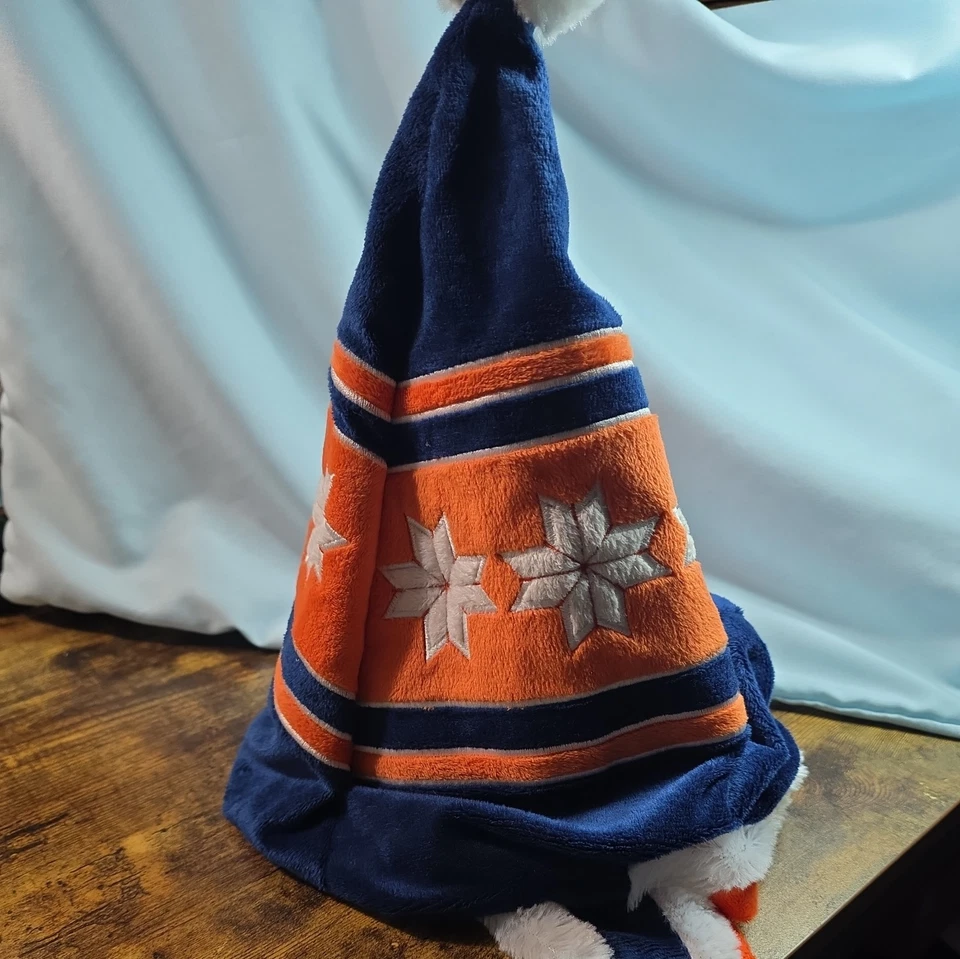Denver Broncos NFL Peluche Copo de Nieve Cuelga Vacaciones Santa Sombrero Adulto Foto 3 de 4