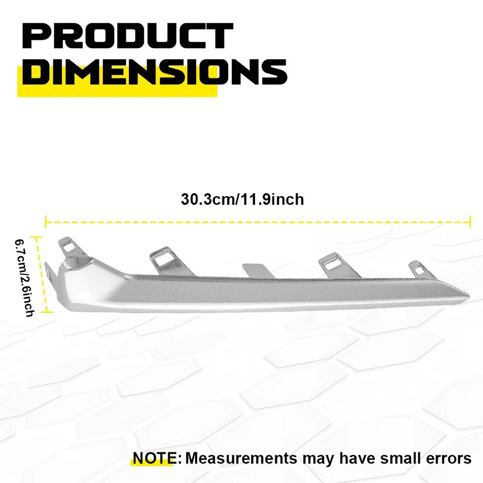 Cubierta de luz antiniebla izquierda derecha cromada para Subaru Forester 2017-2018 delantera 2-20X Foto 2 de 4