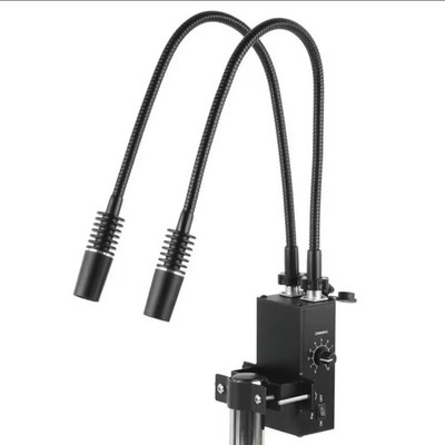 3 in 1 6W 6500K Industry Microscope LED Gooseneck Spot Light Illuminator Lamp