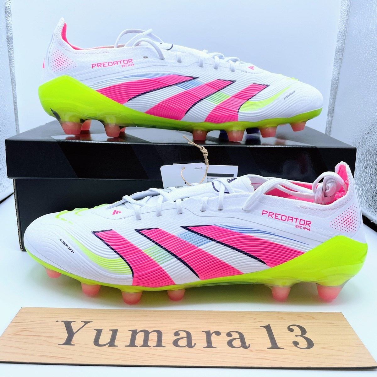 adidas Predator Elite HG AG Cloud White Lucid Pink IE3759 Men's