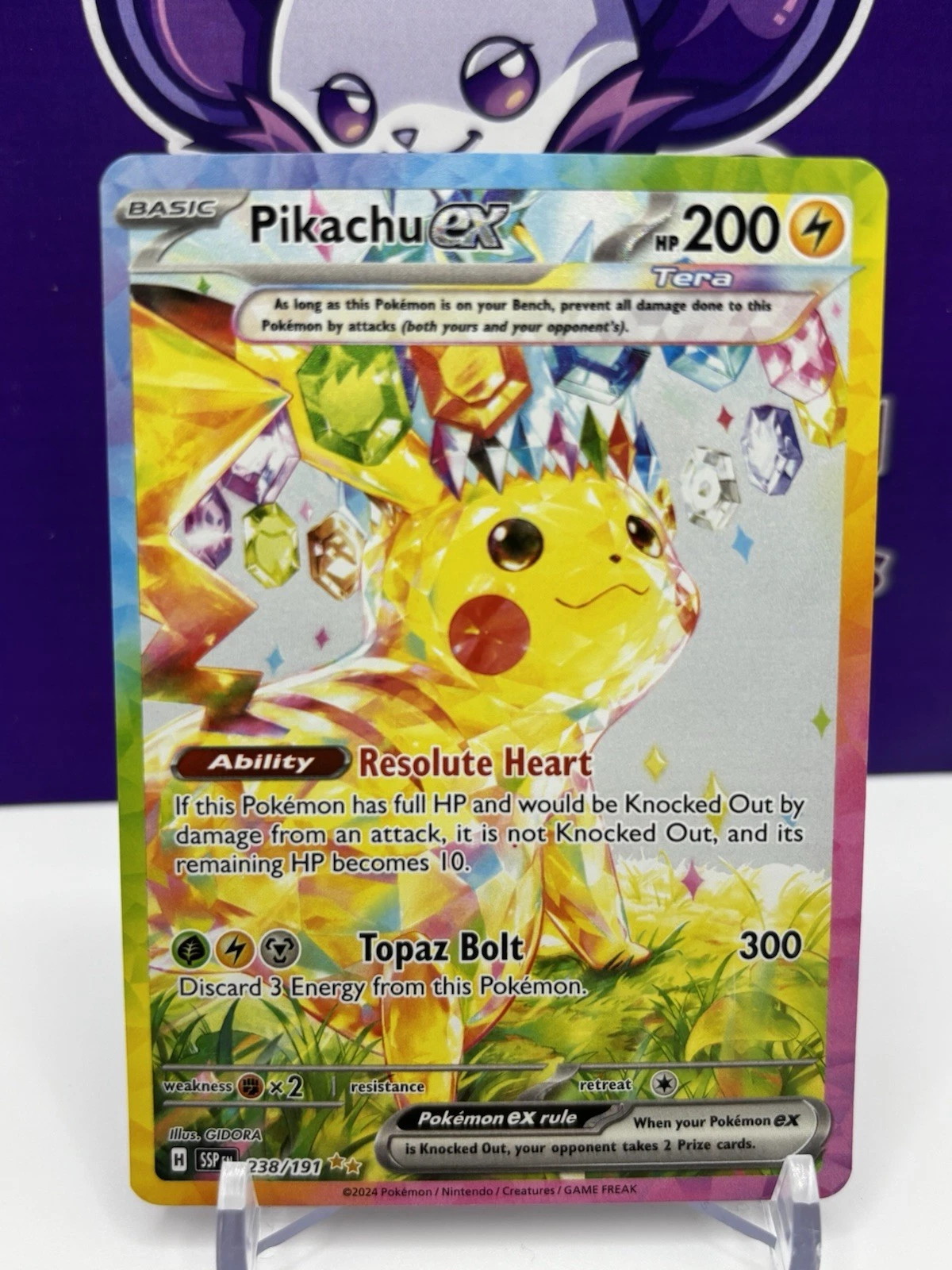 Pikachu ex 2024 Scarlet & Violet: Surging Sparks #238/191
