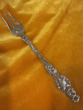 US STERLING Silver LILY by Whiting Cocktail/Oyster Fork 5 .7/8”/149 mm-22.7gr