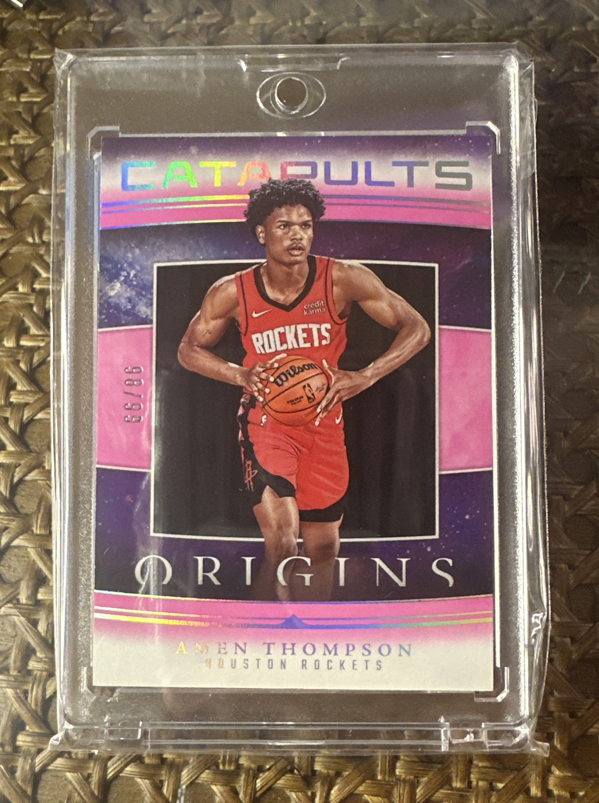 2023-24 Panini Origins - Catapults Amen Thompson #1 Pink /99 (RC)