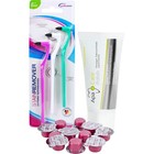 20x 2g Zahnpolierpaste – Fluoridfrei, Ohne Menthol, Fruchtiger Geschmack, Für Kosmetische Zwischenreinigung (nicht Täglich)