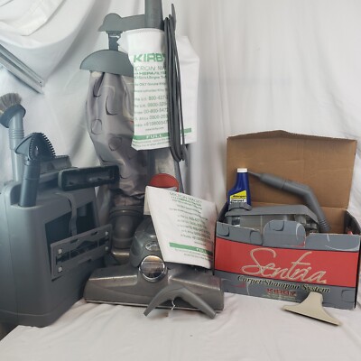 Kirby Sentria Vacuum loaded with Attachments And Carpet Shampoo System.
