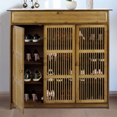 XXXL Schuhschrank mit Schublade Schuhregal Schuh-Organizier Schuhständer retro - Bild 1 von 4