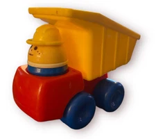 Little Tikes Toddle Tots 80's Dump Truck Chunky People Figure worker