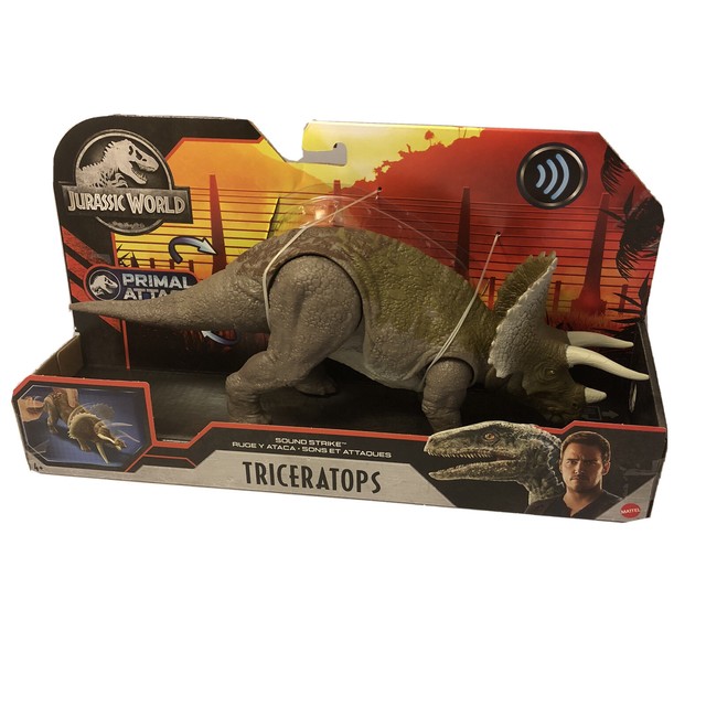 jurassic world mattel triceratops