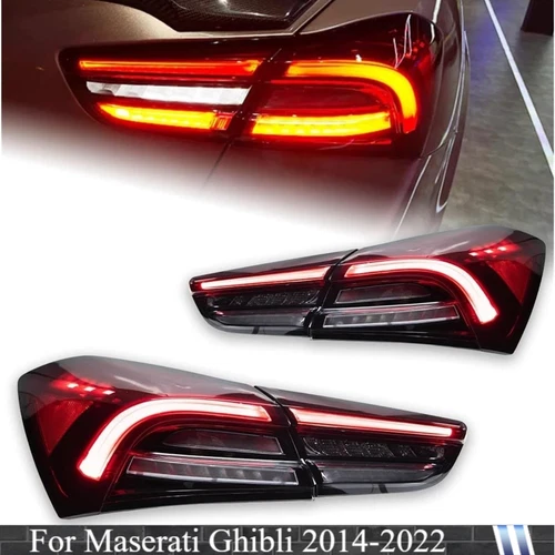 Pair Rear Lamp Rear Tail Lights Assembly DRL LED For Maserati Ghibli 2014-2022 - Picture 1 of 21