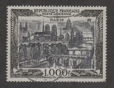 *KAPPYSSTAMPS 11718-37 FRANCE AIR MAIL SCOTT C27 USED RETAIL $33