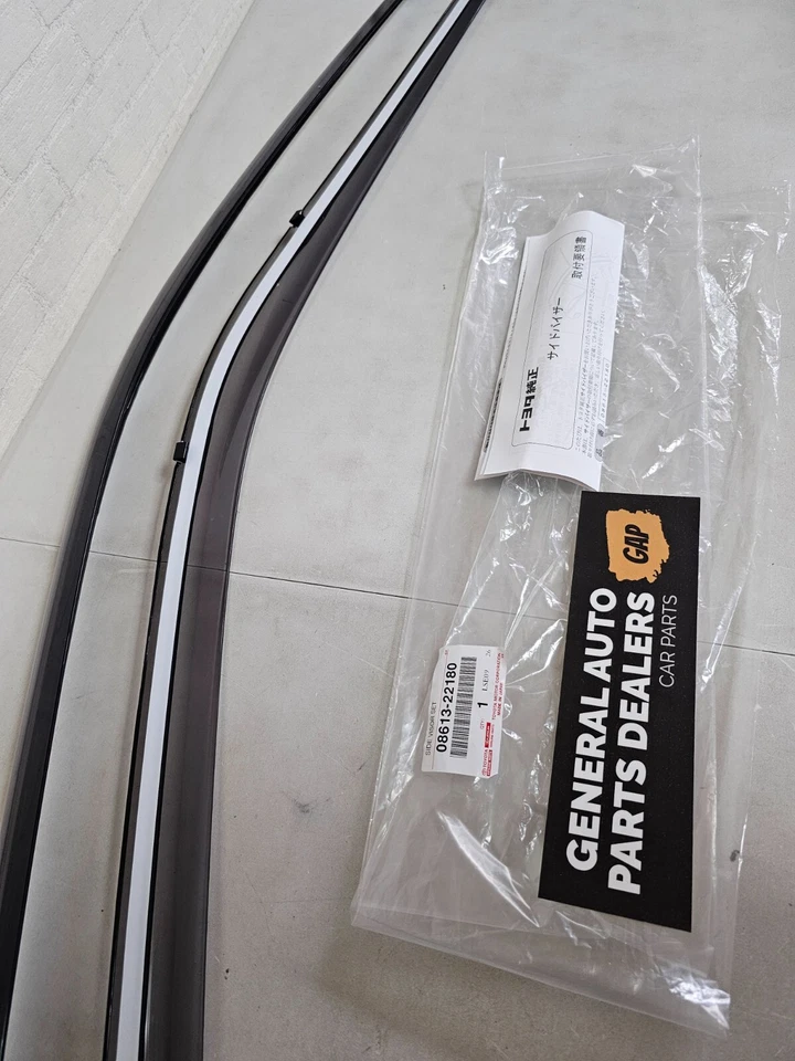 Genuine TOYOTA JZX100 Chaser Window Side Roof Door Visor Rain Guard Rh & Lh SET Foto 3 de 4