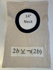 Bib 14" Neck Pull Over Head T-Shirt Special Needs Drool to be or not to be