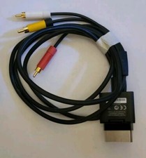 Official OEM Microsoft AV AUDIO VIDEO Composite Cable for the XBOX 360