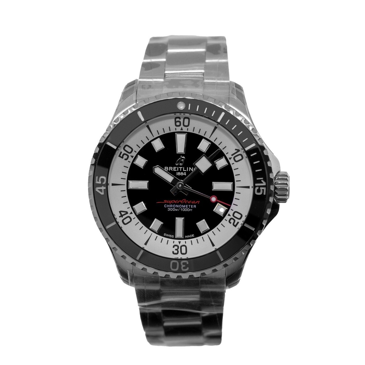 Breitling Superocean 44mm Stainless Steel Black Index Dial Breitling Superocean 44mm Stainless Steel Black Index Dial