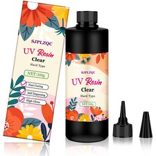 300g UV Resin Clear Hard Type for DIY craft Casting Coating Sunlight Activated