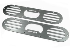 Vms Racing 2-piece Rear Bumper Diffuser For Honda Acura Civic Integra Crx Silver