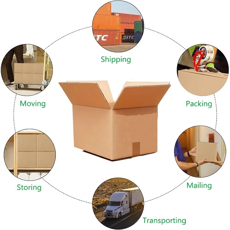 9x7x5 Shipping Box 10/20 Pack Corrugated Mailer Box for Small Business Packaging - Image 2 of 4