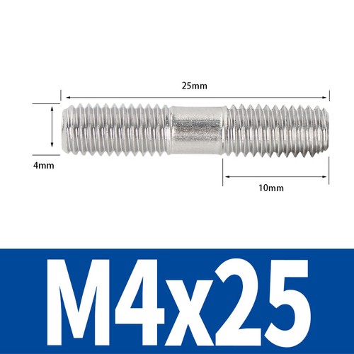 Stainless Steel Exhaust Manifold Studs - Stud Metric M2 M3 M4 M5 M6 M8 M10 - M16 - Picture 30 of 202