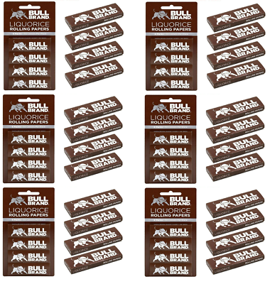 BULL BRAND Tobacco Smoking LIQUORICE Cigarette Quality Flavour Rolling  Papers