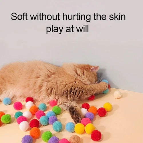 Spielzeugpistolen Katzenspielzeug Pistole mit 30 Plüschball Katze Spielzeug - Bild 4 von 9