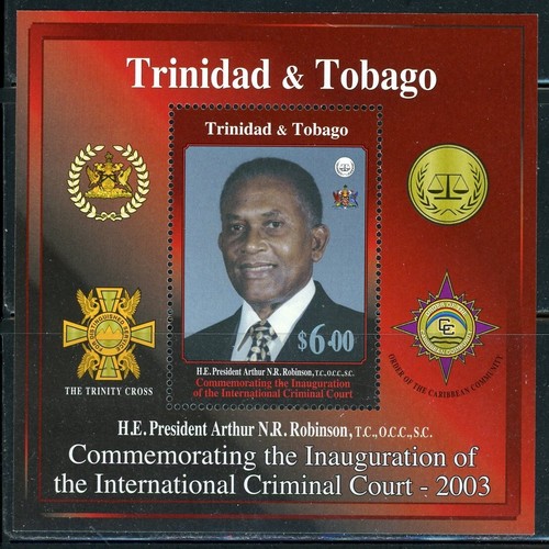 TRINIDAD & TOBAGO 676 SG#MS974 MNH 2003 $6 Criminal Court Mini Sheet CV$5