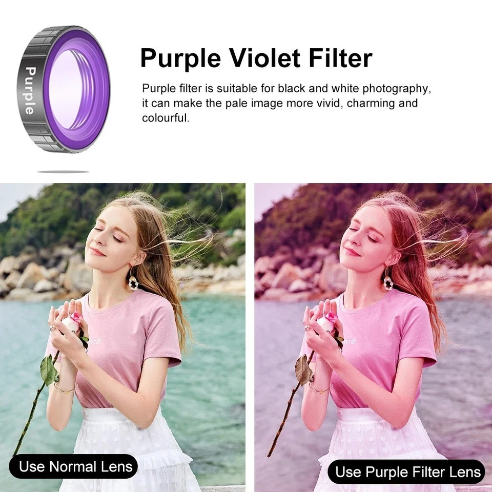 6-Pack Interchangeable Filter Set – CPL, Purple, Macro, ND4, ND8, ND16 for MTR80 - Image 3 of 4