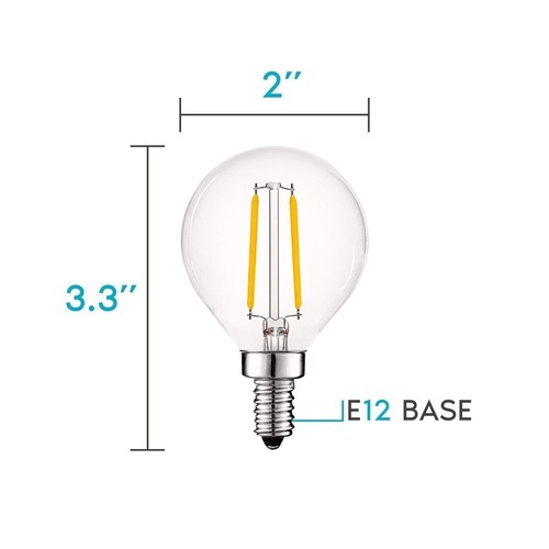12x Luxrite LED G16.5 Globe Bulb 4W (40W Equivalent) Warm White 400lm E12 Base - Picture 3 of 7