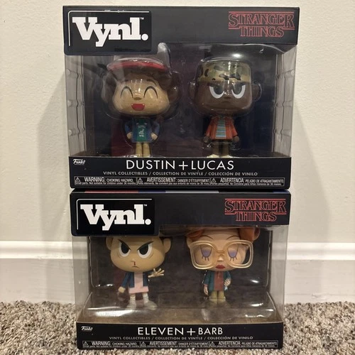 Brand New VYNL Lot - Stranger Things Figures Lot Dustin Lucas Eleven Barb Funko