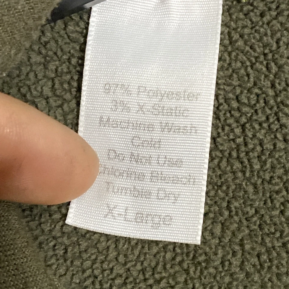 X Scent Hunting Long Sleeve Thermal Base Layer 1/4 Zip Green Fleece 26x26 XL - Image 3 of 4