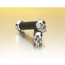Pro Grip Skull Cruiser Grips for 1 in. Handlebars - 862CR-SK-1
