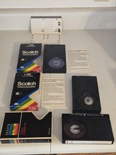 Mixed Lot of 3 Scotch Zenith L-750/500 Beta Betamax Video Cassette Tapes Blank 