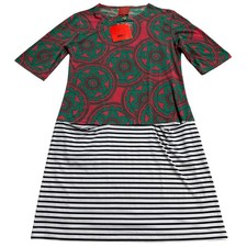 NWT Tracy Negoshian Print Shift Dress Size Medium Sun Garden TN563-NIKKI Stretch