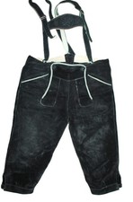 JAGD Herren  Trachten Lederhose  W32 Gr 48 Schwarz Trager