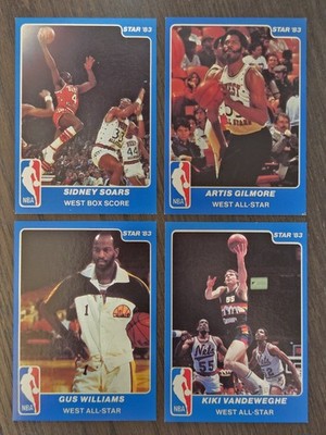Star '83 NBA West All-Star 4 Card Lot Gilmore Williams Vandeweghe Moncrief
