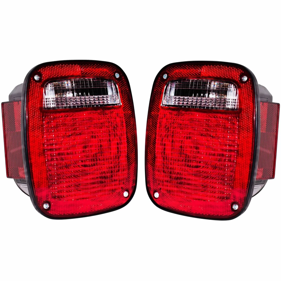 Luz trasera para Wrangler 1998-2006 con juego de conectores cuadrados 56018648AD CH2801161 Foto 3 de 4