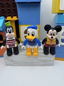 Lego Duplo Disney Mickey Beach House Replacement Parts 3 Figures Dog Incomplete
