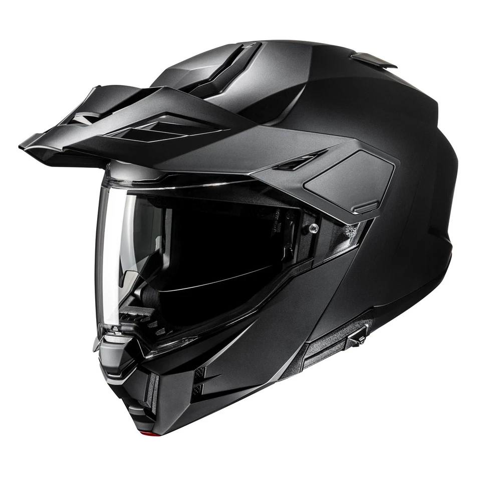 HJC I80 Solide Semi Plat Noir Casque De Moto (Mat Noir) Taille: L (59) - Photo 1/1