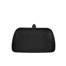 Rhinestone Clutch Purses for Women Formal,Wedding Dressy Evening Mini Black