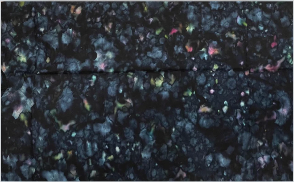 Colorful Night Sky Black Batik Fabric 3.1 yds yds Quilts Sewing Crafts - Image 3 of 4