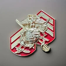 UNITED STATES MARINES LAPEL PIN EAGLE GLOBE ANCHOR SWORD CHEVRON USMC