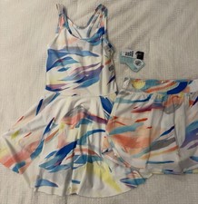 Girls NEW Athletic Tennis Dress & Matching Skirt - Size M (10-12) DSG