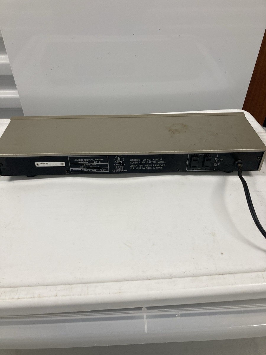 ESV54 パイオニア デジタルタイマー Rare Vintage Pioneer Audio Digital Timer DT-5 Made In Japan NL